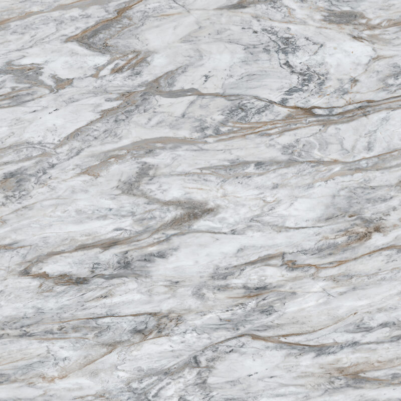 Elegant white marble texture with gray and gold veins, showcasing PGB Timber's premium stone finishes for countertops and decor at pg bison